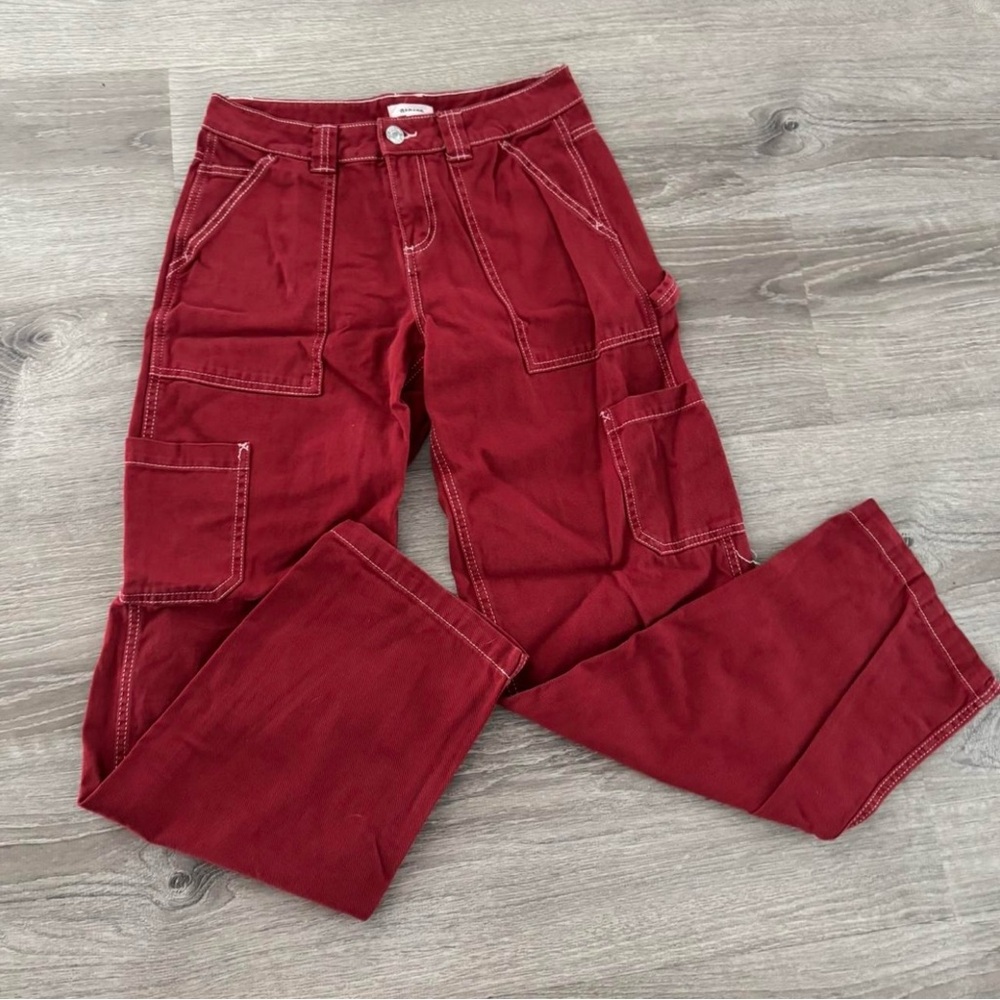 Garage Red Cargo Pants
